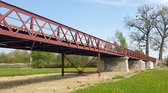 Die Vorlandbrücken erstrahlen in neuem Glanz.